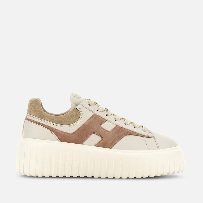 Hogan - Sneakers Hogan H-Stripes, BEIGE,ROSA,CREME, 34.5 - Schuhe von Hogan