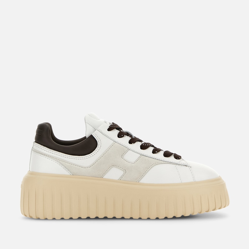 Hogan - Sneakers Hogan H-Stripes, BRAUN,GRAU,WEISS, 42 - Schuhe von Hogan