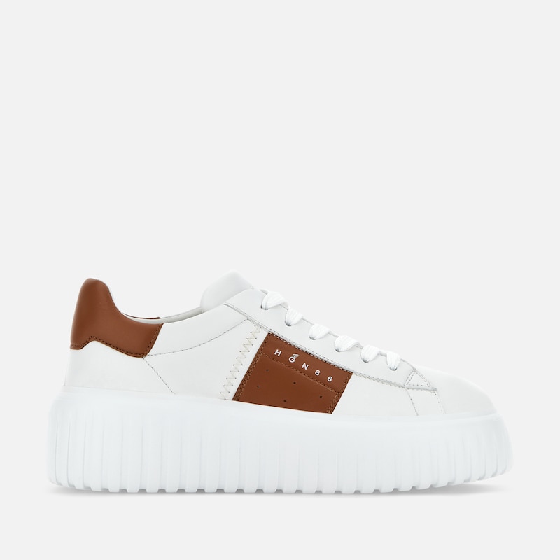 Hogan - Sneakers Hogan H-Stripes, BRAUN,WEISS, 36 - Schuhe von Hogan