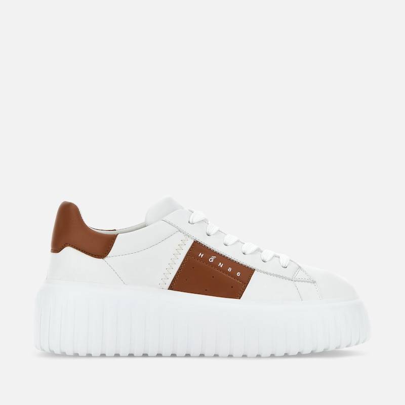 Hogan - Sneakers Hogan H-Stripes, BRAUN,WEISS, 38 - Schuhe von Hogan