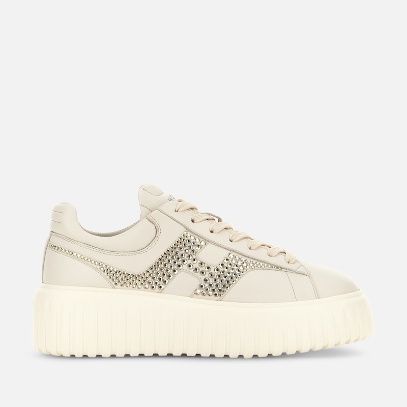 Hogan - Sneakers Hogan H-Stripes, GOLD,CREME, 38.5 - Schuhe von Hogan