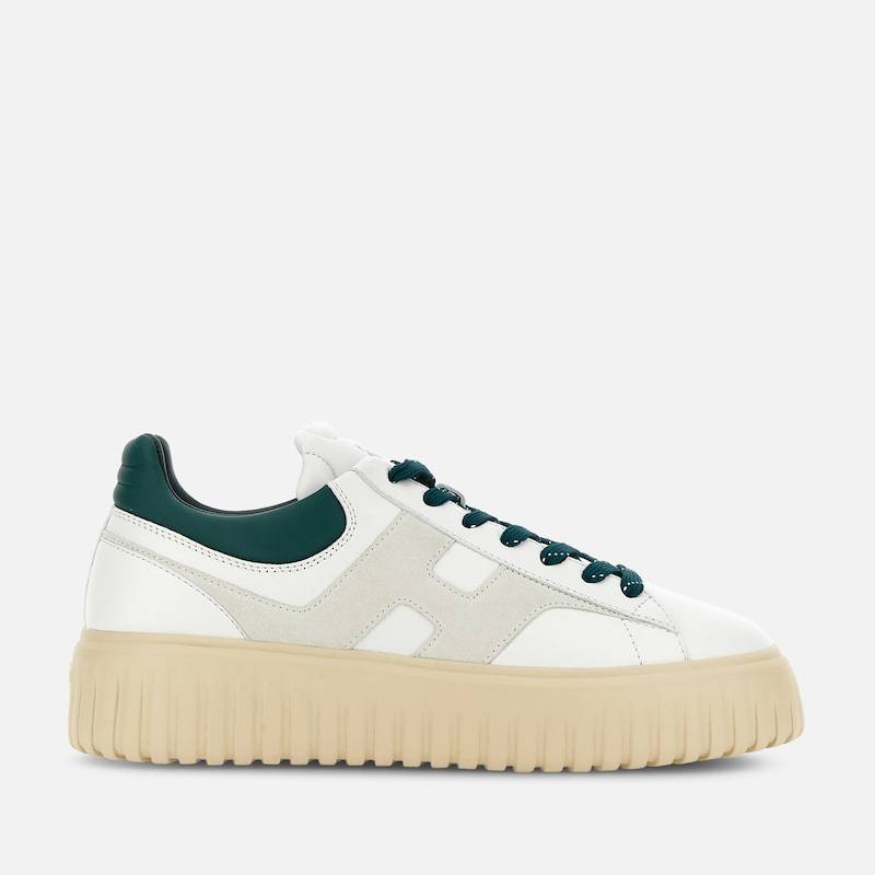 Hogan - Sneakers Hogan H-Stripes, GRÜN,GRAU,CREME, 8 - Schuhe von Hogan