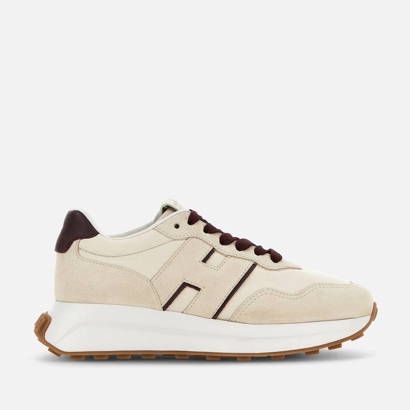 Hogan - Sneakers Hogan H641, BORDEAUX,CREME, 37.5 - Schuhe von Hogan