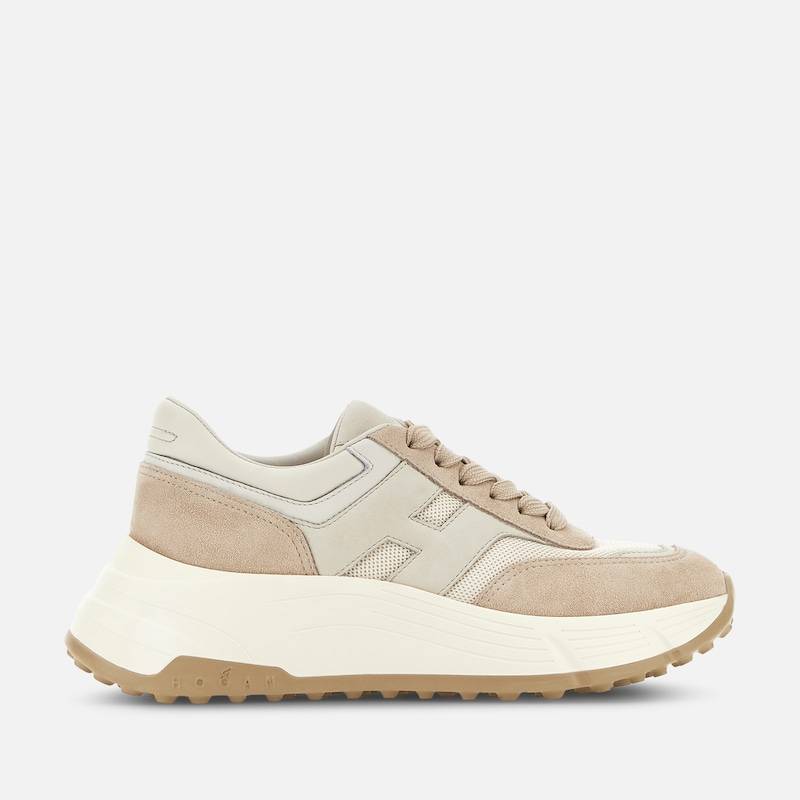 Hogan - Sneakers Hogan Hi-Fi, BRAUN,CREME, 35.5 - Schuhe von Hogan
