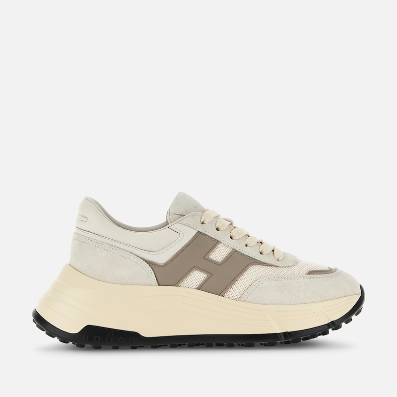 Hogan - Sneakers Hogan Hi-Fi, BRAUN,CREME, 36 - Schuhe von Hogan