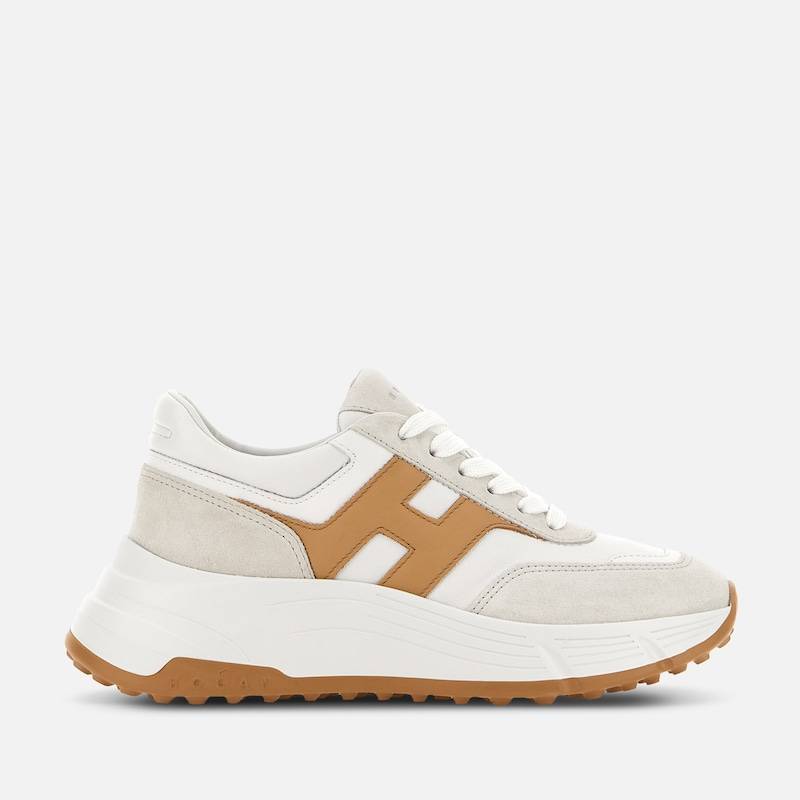 Hogan - Sneakers Hogan Hi-Fi, BRAUN,WEISS,GRAU, 42 - Schuhe von Hogan