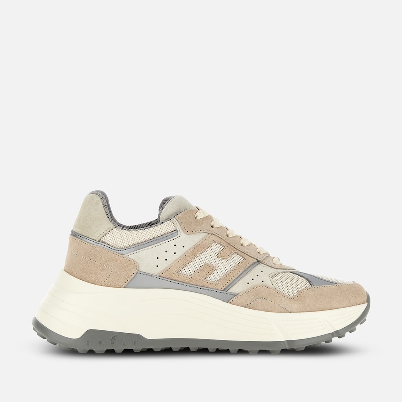 Hogan - Sneakers Hogan Hi-Fi, GRAU,CREME,ROSA, 36.5 - Schuhe von Hogan