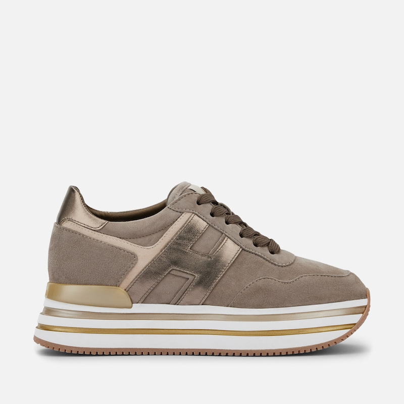 Hogan - Sneakers Hogan Midi H222, GOLD,BRAUN, 39.5 - Schuhe Hogan - Sneakers Hogan Midi H222, GOLD,BRAUN, 39.5 - Schuhe von Hogan