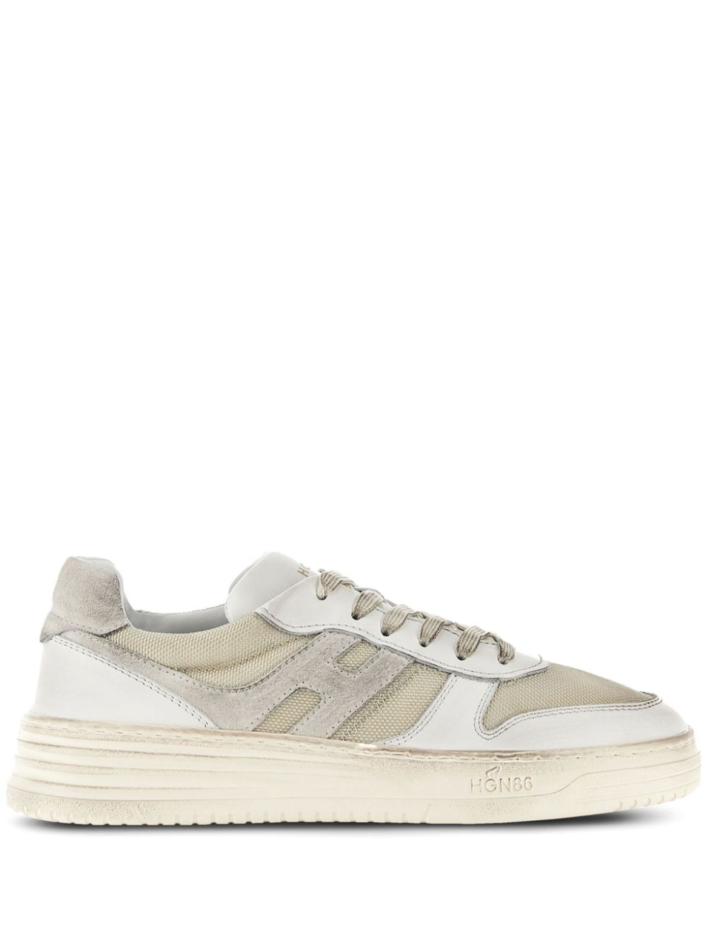 Hogan Sneakers mit Logo-Patch - Nude von Hogan