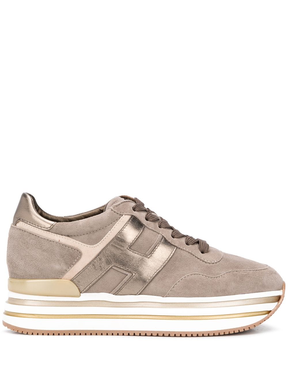 Hogan Sneakers mit Plateau - Braun von Hogan