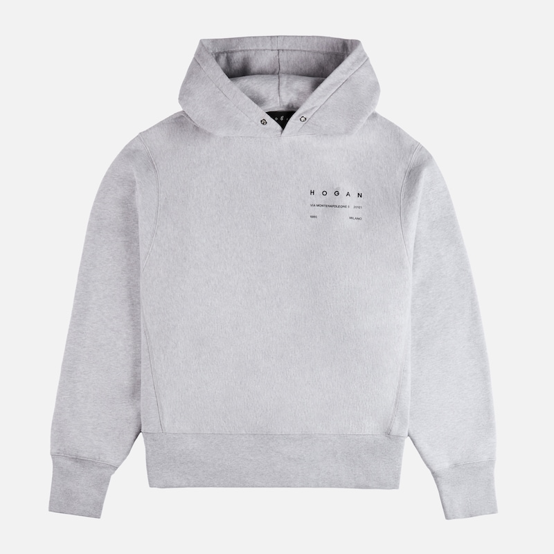 Hogan - Sweatshirt mit Kapuze, GRAU, XS - Polo Hogan - Sweatshirt mit Kapuze, GRAU, XS - Polo von Hogan