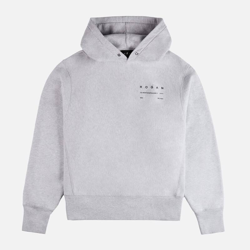 Hogan - Sweatshirt mit Kapuze, GRAU, XS - Polo Hogan - Sweatshirt mit Kapuze, GRAU, XS - Polo von Hogan
