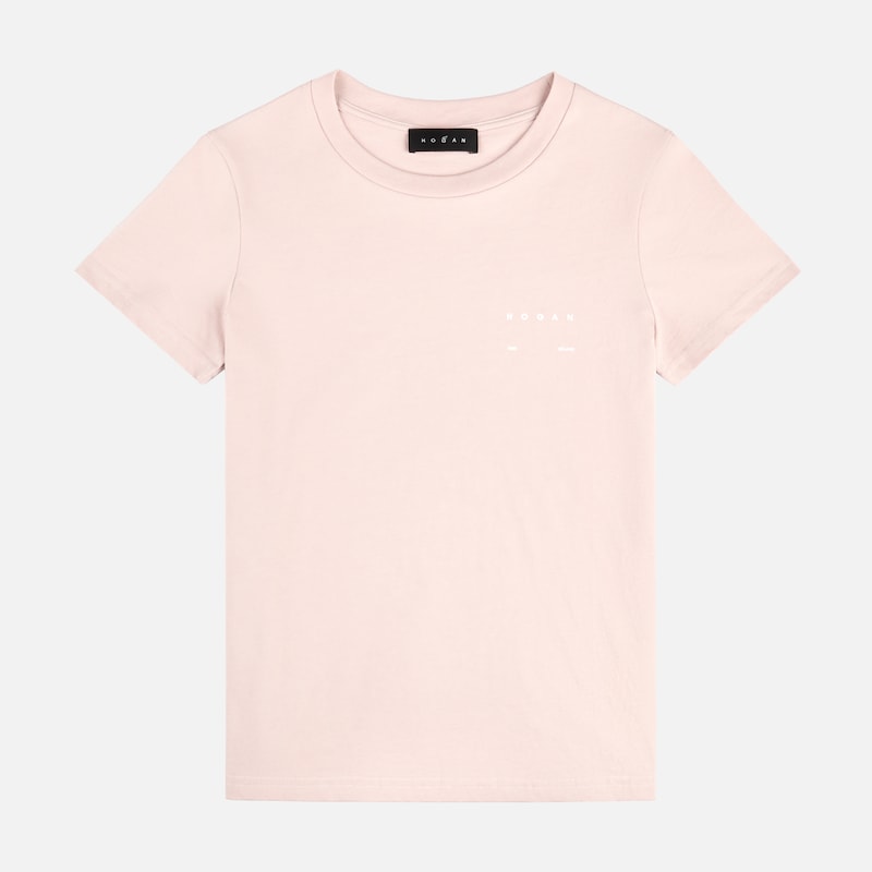 Hogan - T-Shirt aus Baumwolle, ROSA, S - Polo von Hogan