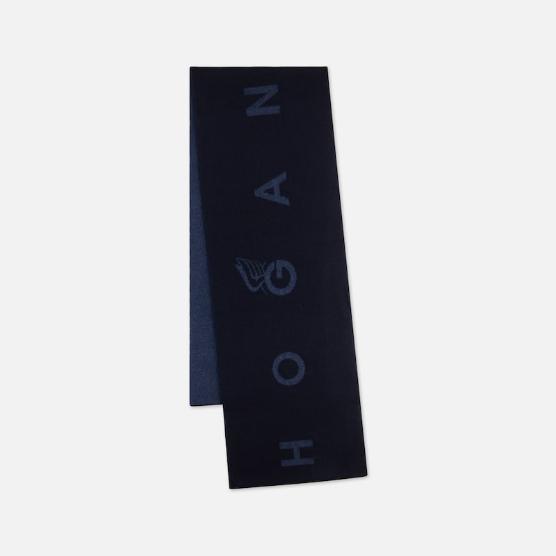 Hogan - Zweifarbiger Schal aus einer Kaschmirmischung, BLAU,  - Strümpfe von Hogan