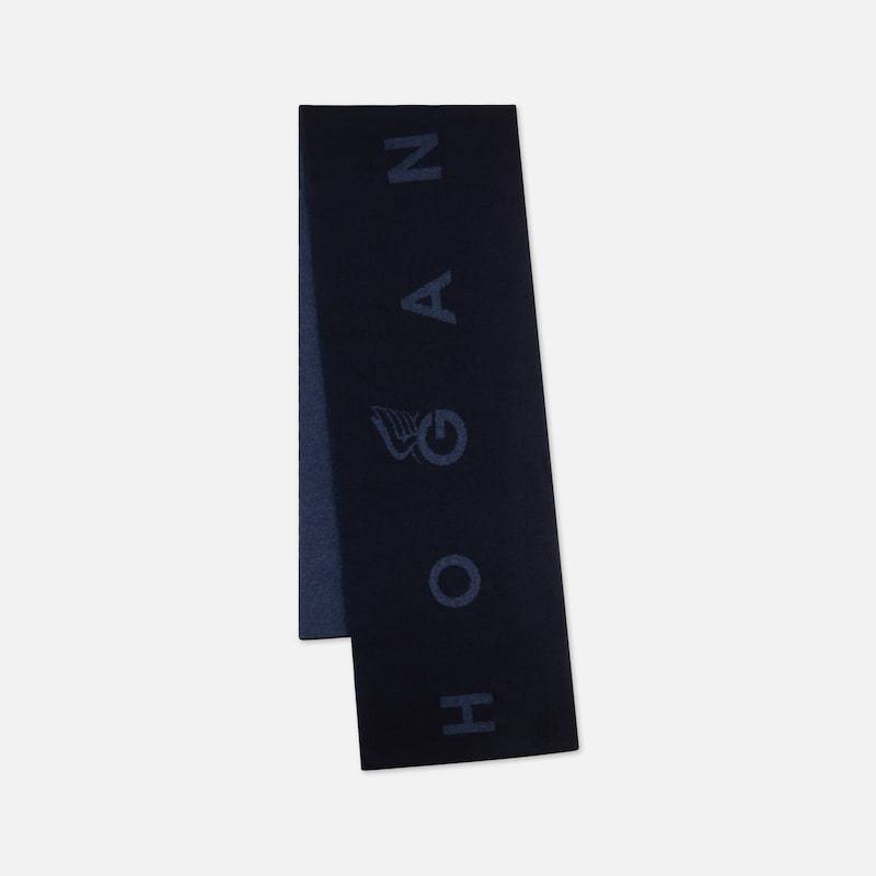 Hogan - Zweifarbiger Schal aus einer Kaschmirmischung, BLAU,  - Strümpfe von Hogan