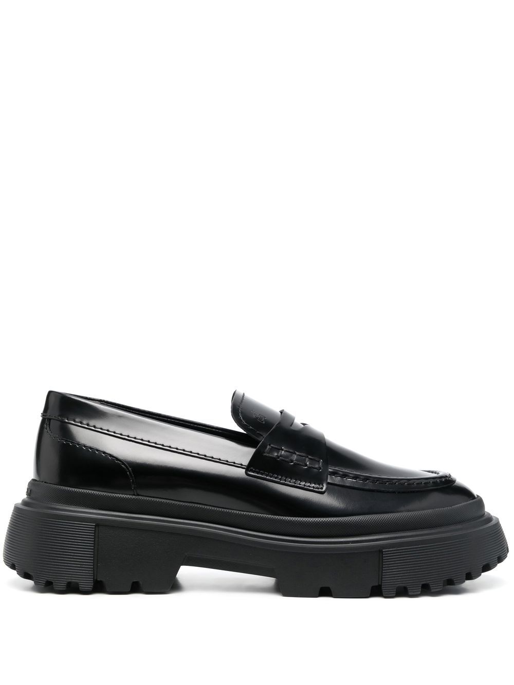 Hogan Loafer mit dicker Sohle - Schwarz von Hogan