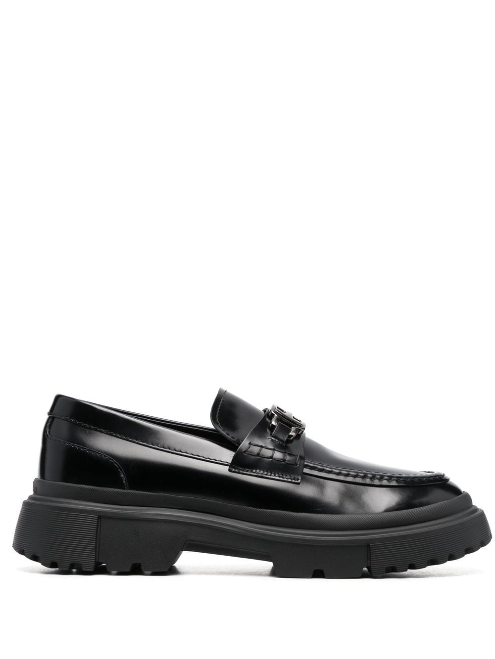 Hogan Loafer mit Logo-Schild - Schwarz von Hogan