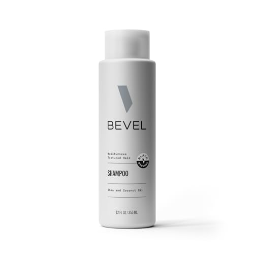 Shampoo für Männer von Bevel – sulfatfreies Herren-Shampoo für strukturiertes Haar mit Kokosöl und Sheabutter, entwirrt grobes, lockiges Haar, 340 ml von Bevel