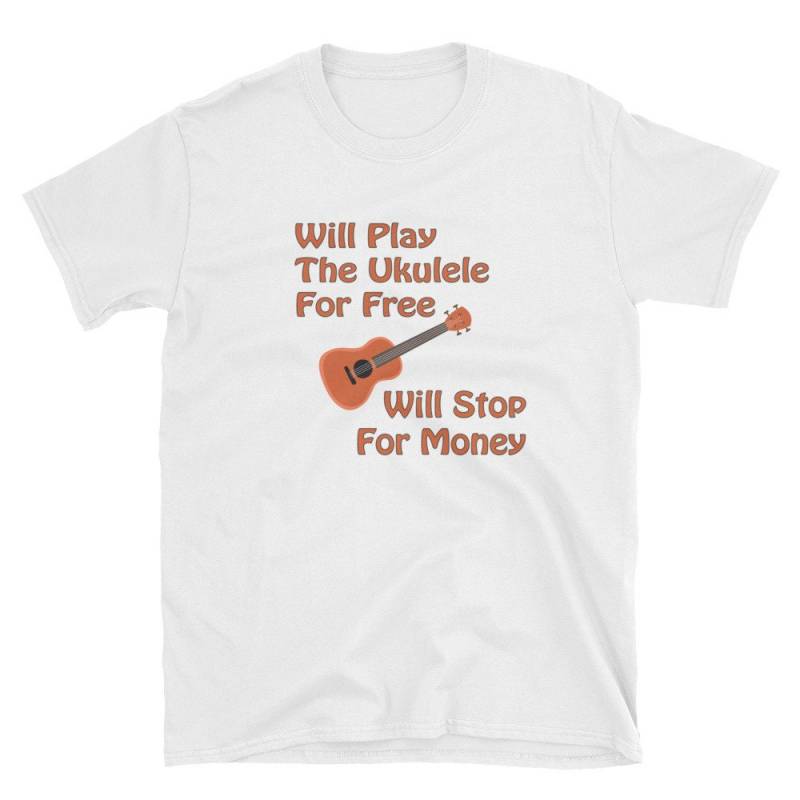 Die Ukulele Wird Für Free-Kurzarm Unisex T-Shirt Ihre Lieblings-Ukulele-Spieler Spielen Werden von HogfishTees