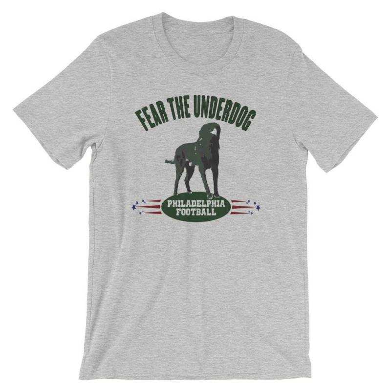 Philadelphia Fußball Angst Vor Der Underdog Kurzarm Unisex T-Shirt Mit Einem Eagledog von HogfishTees