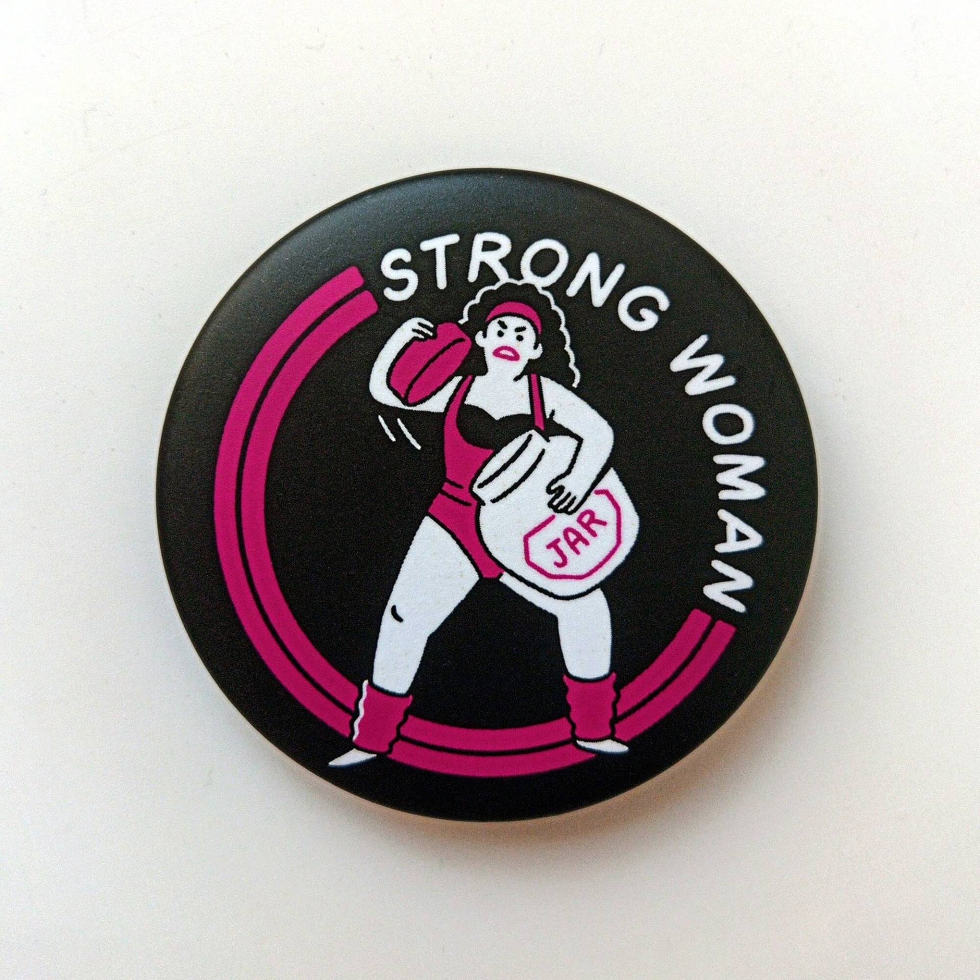 starke Frau Flaschenöffner Schlüsselanhänger von Hogletron