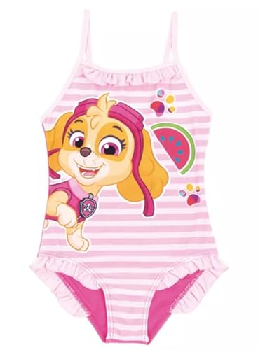 Paw Patrol Mädchen Badeanzug Swimsuit Skye Kinder Schwimmanzug Summer Farbig (as3, Age, 2_Years, Regular, Pink hell) von Hogo Fitness