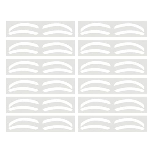 Hogvinnatil Airbrush Brow Mapping Guide Sticker, Airbrush Augenbrauenformungsaufkleber | Brauenformband - 10 Paare Augenbrauenfärbungskleber, Tonting Stempel Make -up -Praxis für Anfänger von Hogvinnatil