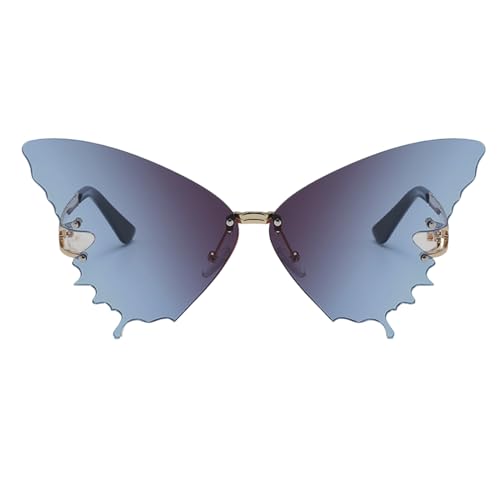 Hogvinnatil Damensonnennenbrillen - Modische Brille,UV-Schutz Rahmenlos Übergroß Blendfrei Urlaub Sommer Festival Hogvinnatil Damensonnennenbrillen - Modische Brille,UV-Schutz Rahmenlos Übergroß Blendfrei Urlaub Sommer Festival von Hogvinnatil