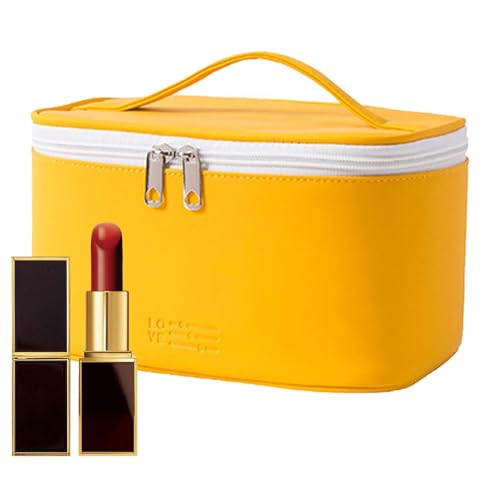 Hogvinnatil Kulturbeutel mit Griff, Reise-Make-up-Kulturbeutel - wasserdichte Kosmetik-Aufbewahrungstasche für Damen - Organizer für Kosmetikartikel, Reise-Must-Have für Foundation, Make-up-Pinsel, Hogvinnatil Kulturbeutel mit Griff, Reise-Make-up-Kulturbeutel - wasserdichte Kosmetik-Aufbewahrungstasche für Damen - Organizer für Kosmetikartikel, Reise-Must-Have für Foundation, Make-up-Pinsel, von Hogvinnatil