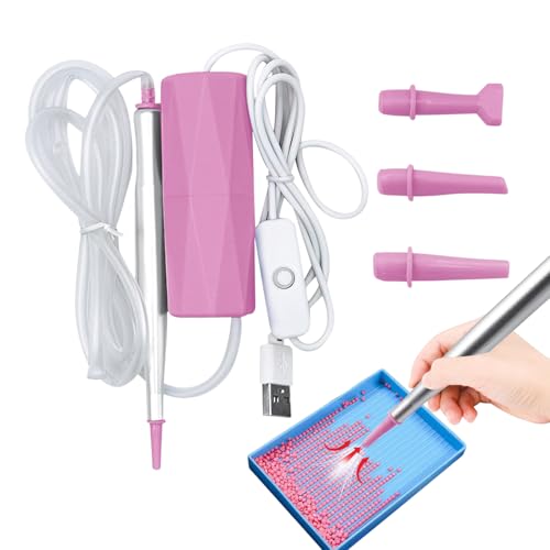 Hogvinnatil Nagel Design Werkzeug,Elektrischer USB Nagelstift Mit Absaugung Ergonomischer Handgriff | Manuelles Bastel Zubehör Für Anfänger Erwachsene Kinder Anwendung von Hogvinnatil