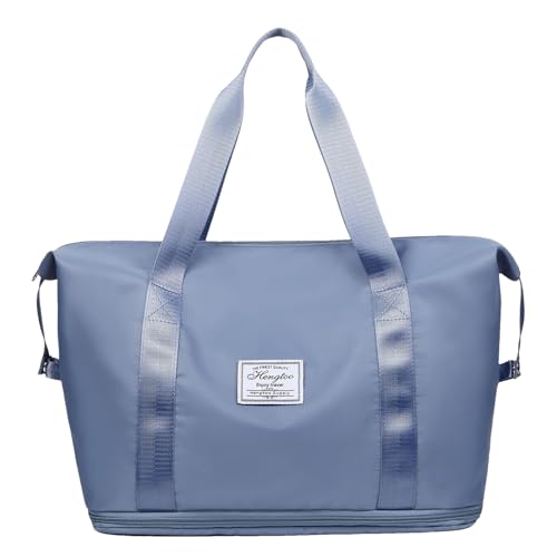 Hogvinnatil Reisetasche Damen Weekender Bag Groß Handgepäck Tasche Faltbare Saunatasche Gym Sporttasche Travel Duffle Bag Für Flugzeug Reisen Camping von Hogvinnatil