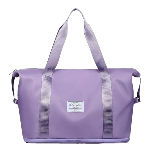 Reisetasche Damen Weekender Bag Groß Handgepäck Tasche Faltbare Saunatasche Gym Sporttasche Travel Duffle Bag Für Flugzeug Reisen Camping von Hogvinnatil