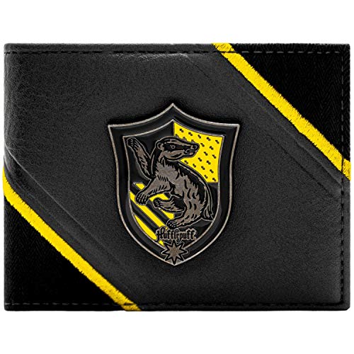 Harry Potter Hufflepuff Kamm Schwarz Portemonnaie Geldbörse von Hogwarts