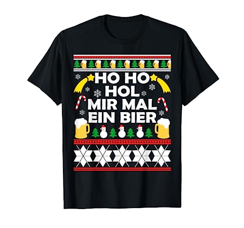 HoHoHo hol mir mal ein Bier Ugly Christmas Outfit Herren T-Shirt HoHoHo hol mir mal ein Bier Ugly Christmas Outfit Herren T-Shirt von Hohoho hol mir ein Bier Hässlicher Weihnachten