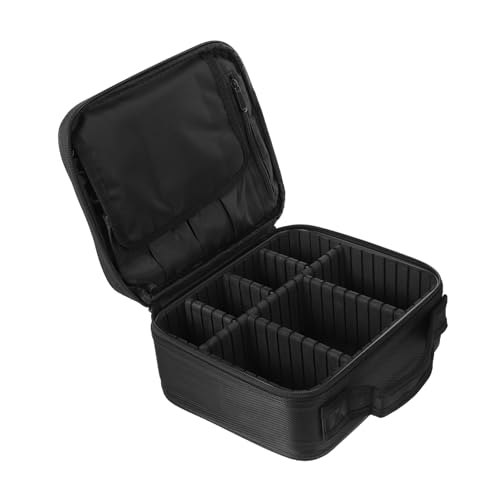 Hohopeti 1 Stück Kosmetiktasche Reise Toilettenartikel Aufbewahrungstasche Tragbare Make Up Tasche Schwarz Praktisch und Robust für Damen von Hohopeti