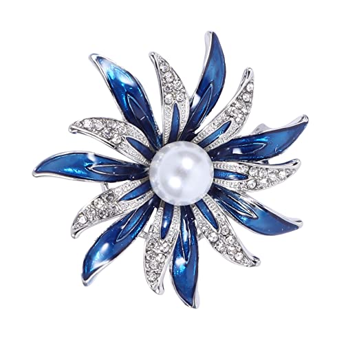 Hohopeti 1 Stück Legierungs Emaillierte Blumenbrosche für Damen Perfektes Schmuckaccessoire für Hochzeiten Partys und Alltag als für Frauen und Mädchen von Hohopeti