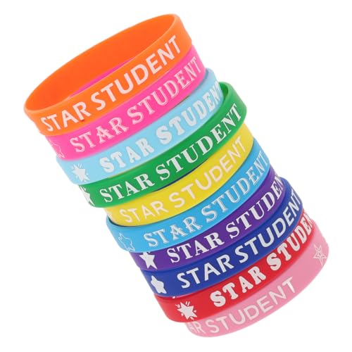 Hohopeti 10stücke Motivierende Tierform-armbänder Aus Silikon Schülerarmbänder Sportarmbänder Schulbedarf Belohnungen Fürs Klassenzimmer von Hohopeti