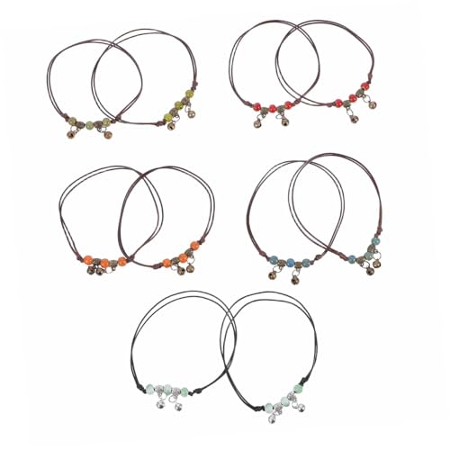 Hohopeti 10 Stück Teiliges Boho Fußkettchen Verstellbar mit Geflochtenem Hippie Stil und Keramikperlen Bunte Ethno Armbänder für Damen für Sommer Strand und Alltag Hohopeti 10 Stück Teiliges Boho Fußkettchen Verstellbar mit Geflochtenem Hippie Stil und Keramikperlen Bunte Ethno Armbänder für Damen für Sommer Strand und Alltag von Hohopeti