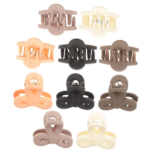 Hohopeti 10 Stück Teiliges Kleine Haarklammern mit Zahn design Rutschfeste Haarklammern für Dünnes Haar Bunte Kleine Clips für Damen und Mädchen Modischer Haarschmuck für Alltag und von Hohopeti