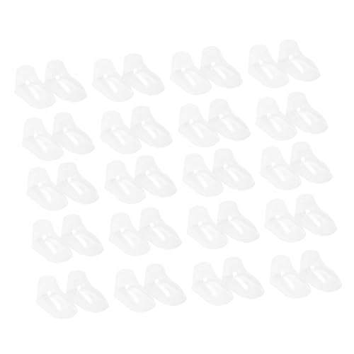 Hohopeti 100 Stück Kunststoff Babyfüße Schuhdisplay Formen Klarer Halter für Babysocken und Schuhe Schuhspanner für Junge Mädchen Schuhpräsentation und Formstabilität von Hohopeti