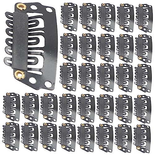Hohopeti 100 Stück Teiliges Haarverlängerungs Clips aus Robustem Mittelcarbonstahl Sichere Snap Clips für Perücken Haarteile und DIY Frisuren Vielseitig Einsetzbar für Damen und von Hohopeti