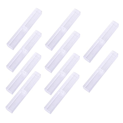 Hohopeti Transparente Stiftebox 10 Stück Für Schule Und Büro Multifunktionales Stifteetui 15,5 Stück 2,5cm Robustes Material Zur Aufbewahrung Von Kugelschreibern Und Bleistiften von Hohopeti