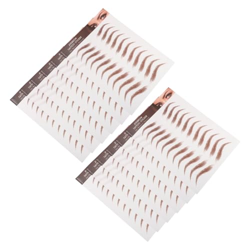 Hohopeti 12 Blatt Teiliges Wasserfestes Augenbrauen sticker Selbstklebende Peel off Transfers Hautfreundliche Realistische Fake brows Langanhaltend Einfach Anzuwenden für Natürlichen Look von Hohopeti