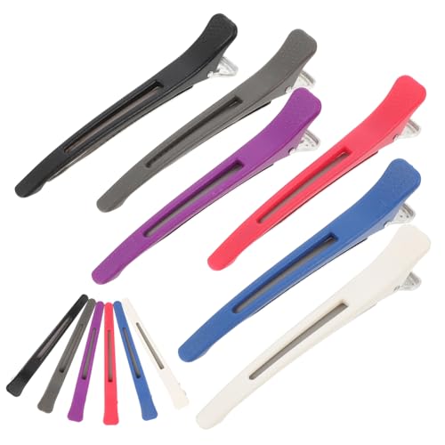 Hohopeti 12 Stück Teiliges Haarklammer aus Robustem Kunststoff Alligator Haarclips für Damen Salongeeignetes Styling Tool Leichte Schonende Haarspangen für Haartypen Zufällige Farbe von Hohopeti