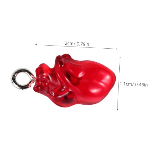 Hohopeti 15 Stück Teiliges Halloween Herz Anhänger Filigrane Schmuckanhänger zum Basteln von Halsketten Ohrringen und Armbändern Leichte DIY Charms mit Feiner Gravur für Party und von Hohopeti