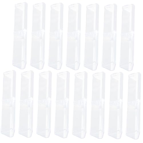 Hohopeti 15 Stück Teiliges Transparentes Acryl Stiftetui Langlebige Kugelschreiber Aufbewahrungsbox Tragbar und Kompakt für Büro Schule Geschenkverpackung und Stiftdisplay von Hohopeti