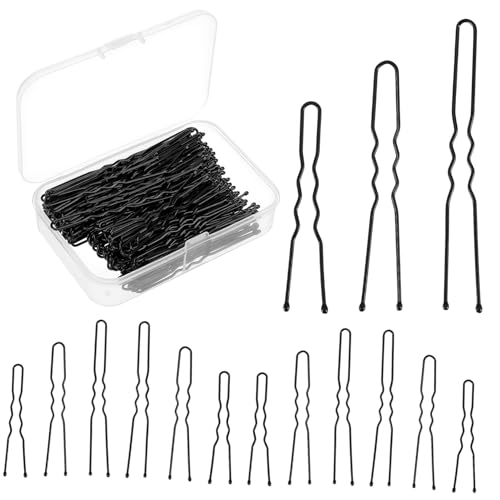 Hohopeti 150 Teiliges U Förmiges Haarnadel Robuste Metall Bun Pins für Dickes Haar Vielseitige Haar Accessoires für Damen zum Styling von Hochsteckfrisuren und Alltagsgebrauch von Hohopeti