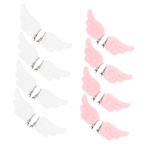 Hohopeti 16 Stück Teiliges Plüsch Engelsflügel Haarklammern für Mädchen Weiche Wings Haarspangen Komfortabel Süßes Haarstyling Zubehör für Damen und Buntes Sortiment von Hohopeti