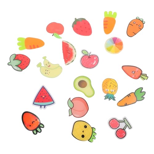 Hohopeti 19 Stück Bunte Acryl Abzeichen Obstform Spaßige Kinderschmuck für Shirts Kleider und Rucksäcke für Sommerpartys von Hohopeti