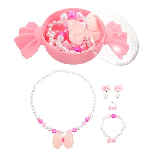 Hohopeti 1Satz Teiliges Schmuckset für Halskette Armband Haarclip Exquisites Design mit Pinkem Schmetterling für Partys Geburtstage und Langlebig und Leicht Hohopeti 1Satz Teiliges Schmuckset für Halskette Armband Haarclip Exquisites Design mit Pinkem Schmetterling für Partys Geburtstage und Langlebig und Leicht von Hohopeti